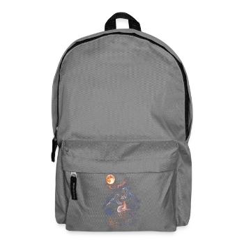 Moonlit Night Hippo-Roar in the Water - Backpack - elephant grey - Front