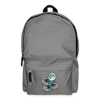 Harpy eagles howling at the moon - Backpack - elephant grey - Front