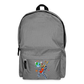 Astronaut E-Gitarren-Shirt - Rucksack - Mittelgrau - Vorne