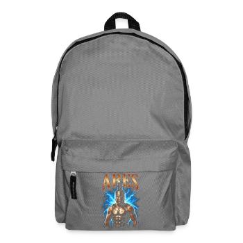 Ares Krieger mit Blitz - Rucksack - Mittelgrau - Vorne