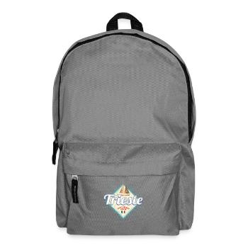 Triest Italien Retro Segelschiff Vintage Souvenir - Rucksack - Mittelgrau - Vorne
