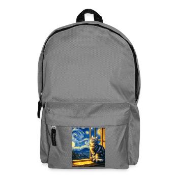 Amerikanische Kurzhaarkatze Starry Night - Rucksack - Mittelgrau - Vorne