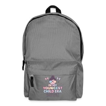 Dans l’humour de l’ère de My Younger Child et de la famille des filles - Sac à dos - gris éléphant - Devant