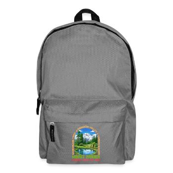 Mount Rainier National Park Panorama - Backpack - elephant grey - Front