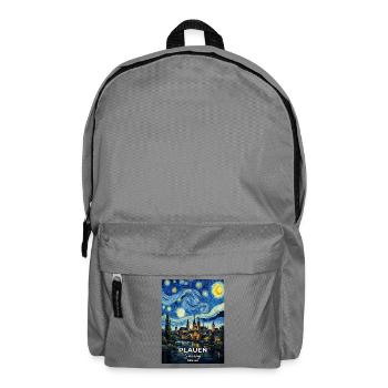 Plauen Germany Starry Night - Backpack - elephant grey - Front