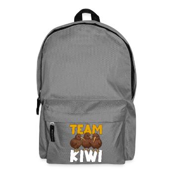 Team Kiwi Bird Kiwi Animal Cute Kiwi New Zealander - Backpack - elephant grey - Front