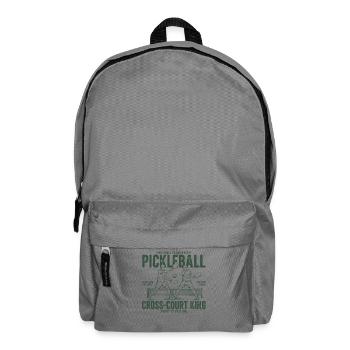 Pickleball Cross Court King Love Pickleball Player - Backpack - elephant grey - Front