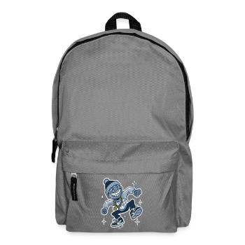 Grinning Rapper with Gold Chain - Backpack - elephant grey - Front
