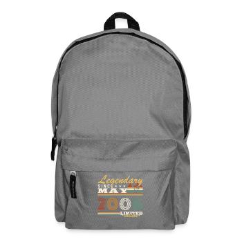 Mai 2006 Vintage-Geburtstagsgeschenk - Rucksack - Mittelgrau - Vorne