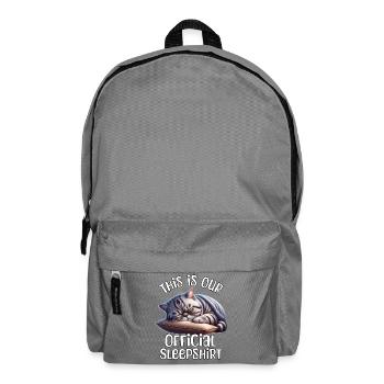 Exotische Kurzhaarkatze Schlafshirt - Rucksack - Mittelgrau - Vorne