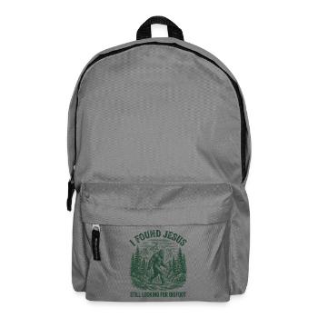 Ich habe Jesus gefunden, der immer noch Bigfoot aussah - Rucksack - Mittelgrau - Vorne