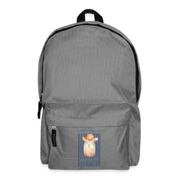 Sourdough Hold On Partner Feed My Starter Bread - Backpack - elephant grey - Front