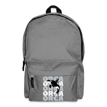  Orca Killerwal Ocean Meer Meeresleben Orca - Rucksack - Mittelgrau - Vorne