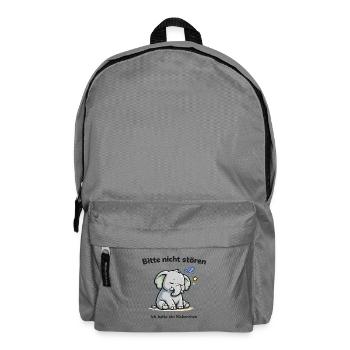 Bitte nicht stören, ich halte ein Nickerchen - Rucksack - Mittelgrau - Vorne