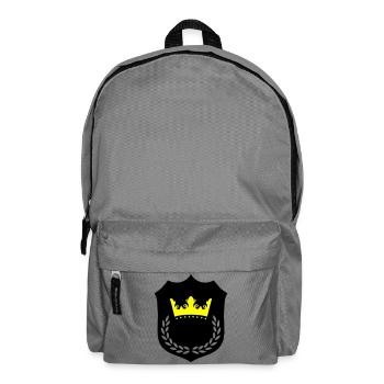 Crown Splendour Yellow Black - Backpack - elephant grey - Front