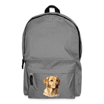 Porträt eines Golden Retrievers - Rucksack - Mittelgrau - Vorne