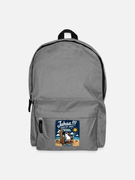 Jahaa mache ich später vielleicht Lustige Möwe im - Rucksack - Mittelgrau