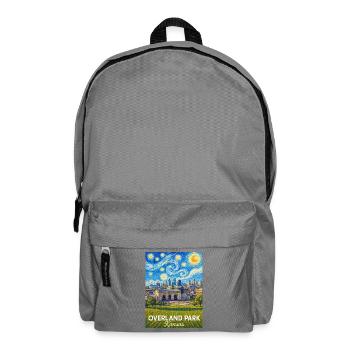 Overland Park Night Starry Sky Kansas - Backpack - elephant grey - Front