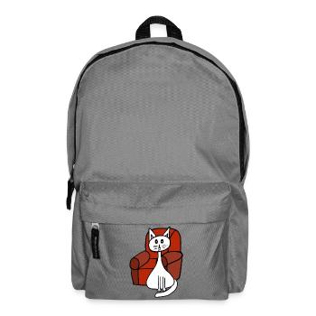 Chat Chats Animaux de compagnie après le travail 80 ans - Sac à dos - gris éléphant - Devant