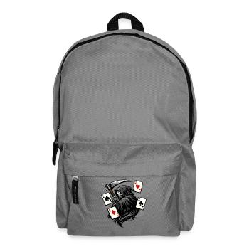 Grim Reaper Poker Player Dark Fantasy Motif - Backpack - elephant grey - Front