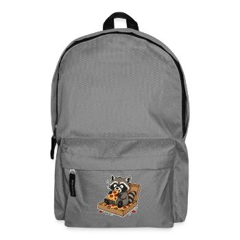 Pizza Raccoon Snackhero - Backpack - elephant grey - Front