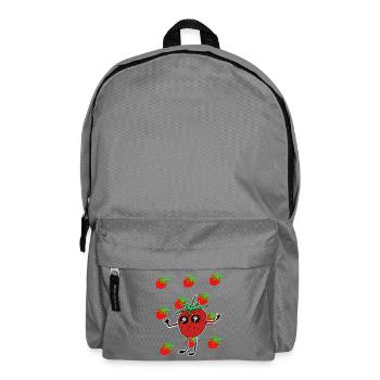 Strawberry Strawberries Fruit Kawaii Fruit - Backpack - elephant grey - Front