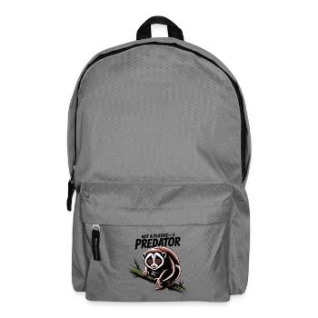 Kein Plüschtier | Plumplori Raubtier - Rucksack - Mittelgrau - Vorne