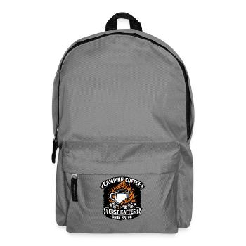 Kaffee Erst Natur Camping Motiv - Rucksack - Mittelgrau - Vorne