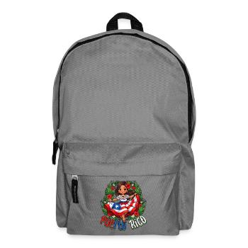 Fille portoricaine Mignonne Kawaii - Sac à dos - gris éléphant - Devant