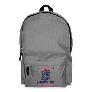 Finally time for coffee in partial retirement - Backpack - elephant grey - Front