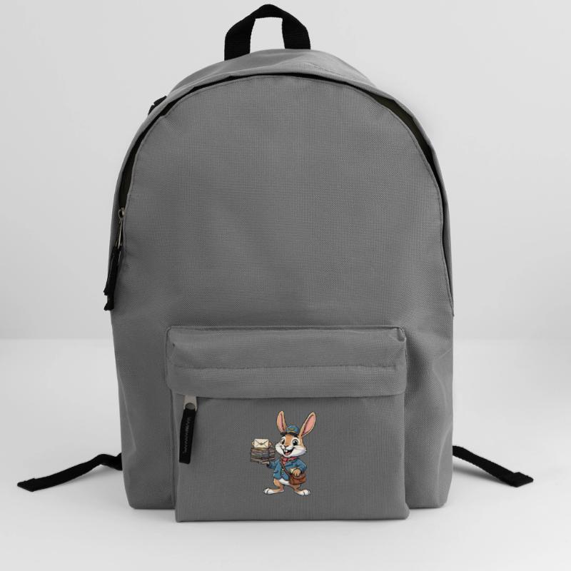 Rabbit as a postman with a stack of letters Backpack