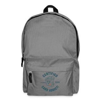Ouvre-paquet de cartes de collection certifié Card Addict - Sac à dos - gris éléphant - Devant