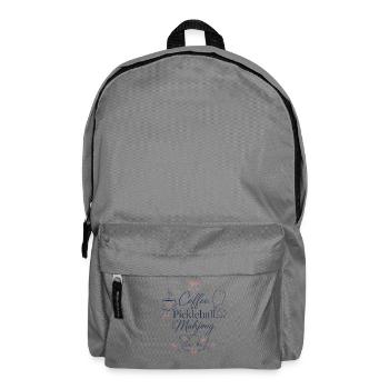 Coffee Pickleball Mahjong Game Mahj - Backpack - elephant grey - Front