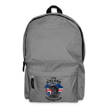 Iceland Fishing Tour | 2026 Gift - Backpack - elephant grey - Front