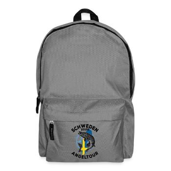 Schweden 2026 Angeltour | Angler | Hecht - Rucksack - Mittelgrau - Vorne