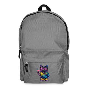 Cat Comic Summer - Backpack - elephant grey - Front