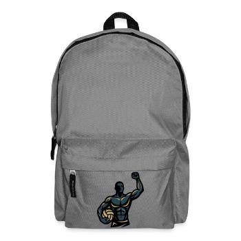 Équipe d’athlètes musculaires des joueurs de beach-volley-ball - Sac à dos - gris éléphant - Devant