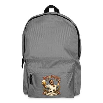 Bier & Fußball Jubler - Rucksack - Mittelgrau - Vorne