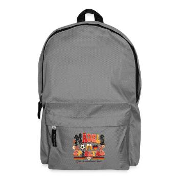 Mädels Spieltag – Bier & Fußball - Rucksack - Mittelgrau - Vorne