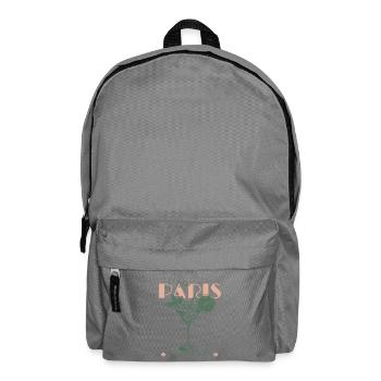France Paris Vacation City Break Girls Trip - Backpack - elephant grey - Front