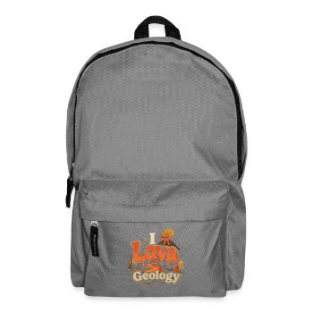 Géologue Géologue Géosciences I Géologie de la lave - Sac à dos - gris éléphant - Devant