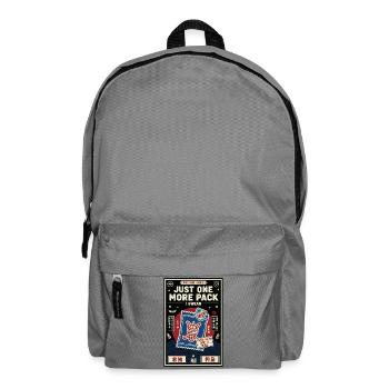 Just One More Pack I Swear Trading Card Booster - Backpack - elephant grey - Front