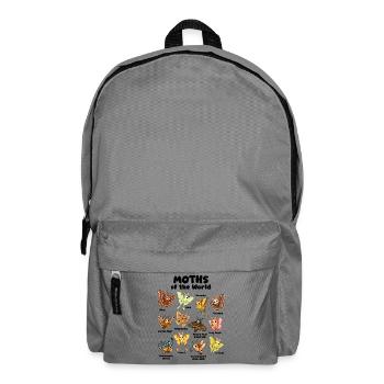 Kawaii Moths Of The World Collection Cute - Backpack - elephant grey - Front