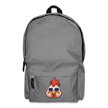Cooles Huhn mit Sonnenbrille Witziges Bauernhoftier - Rucksack - Mittelgrau - Vorne