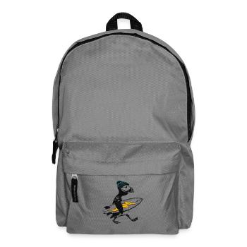 Petit macareux surfeur - Sac à dos - gris éléphant - Devant