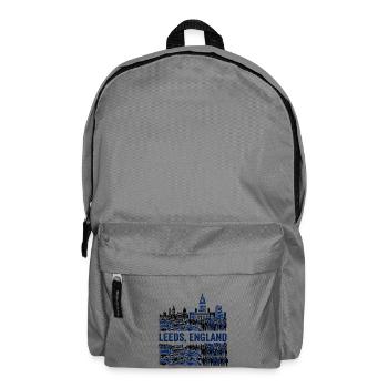 Leeds England Skyline With Crowded Urban - Rucksack - Mittelgrau - Vorne