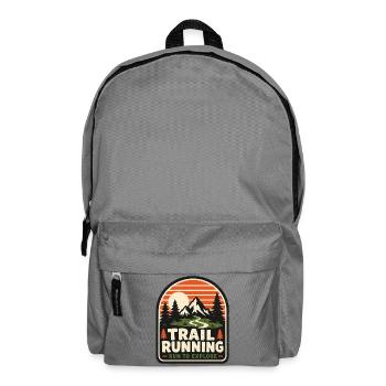 Trail Running Run to Explore Badge - Backpack - elephant grey - Front