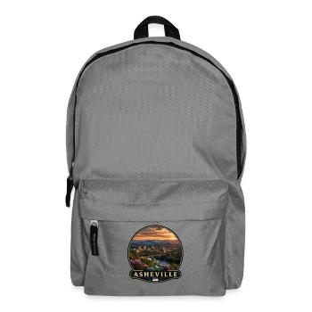 Asheville USA Travel Vacation Nature Art - Backpack - elephant grey - Front