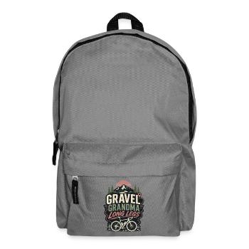 Gravel Grandma Fahrrad Oma Rennrad Mountainbike - Rucksack - Mittelgrau - Vorne