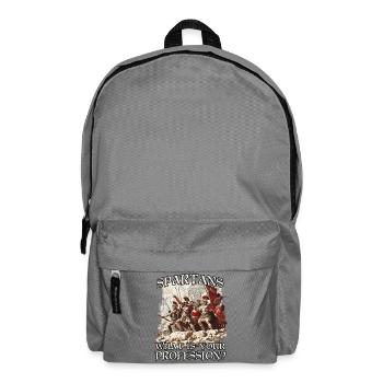 Glorious Warriors of Sparta King Leonidas 300 - Backpack - elephant grey - Front